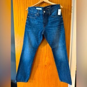 Gap Authentic Skinny Jeans In Medium Blue Wash